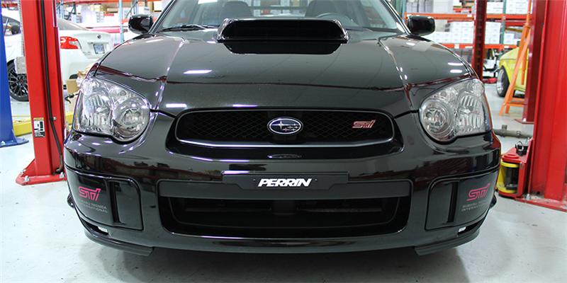 PERRIN 02-05 Subaru WRX/STI/Impreza License Plate Delete - Black License Plate Relocation Perrin Performance