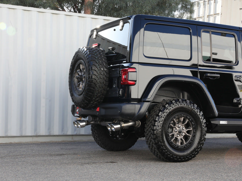 aFe Vulcan Series 2.5in 304SS Cat-Back Exhaust 2021+ Jeep Wrangler 392 6.4L w/ Polished Tips Catback aFe