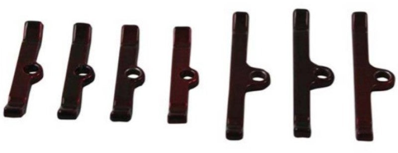 Moroso Chevrolet Big Block Valve Cover Hold Downs - Steel - Red Powder Coat - Set of 7 Valve Covers Moroso