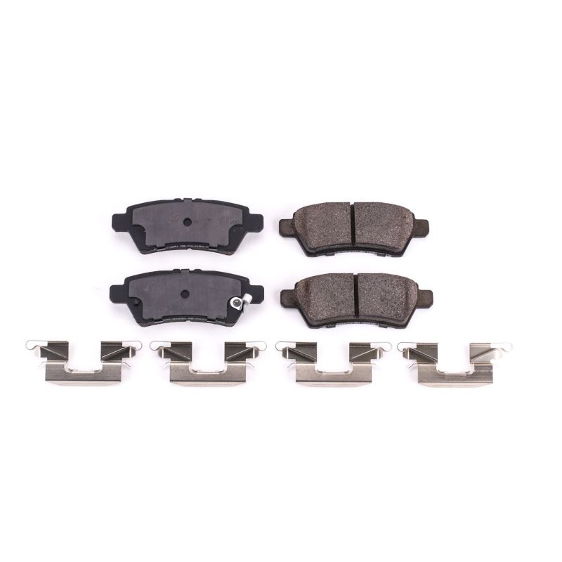 Power Stop 05-12 Nissan Pathfinder Rear Z17 Evolution Ceramic Brake Pads w/Hardware Brake Pads - OE PowerStop