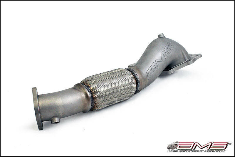AMS Performance 08-15 Mitsubishi EVO X Widemouth Downpipe w/Turbo Outlet Pipe Downpipes AMS