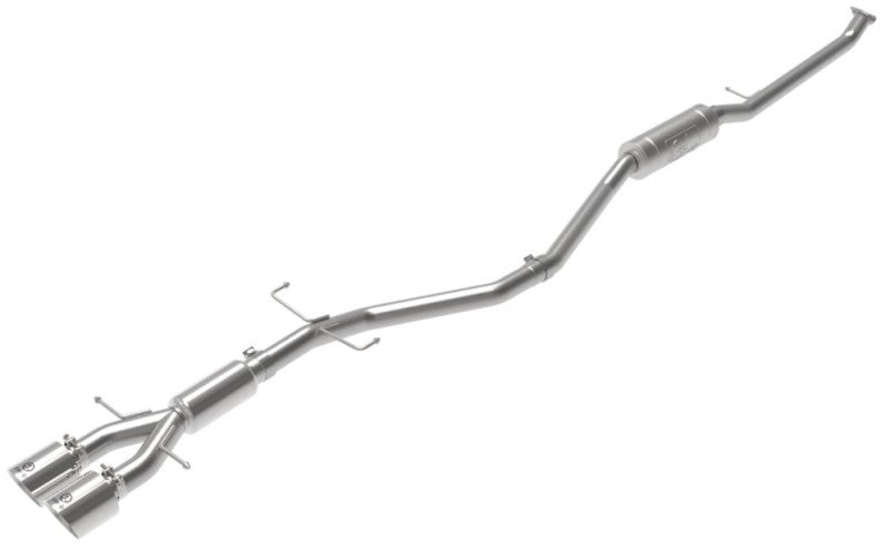 aFe Takeda 2.5in 304SS Cat-Back Exhaust System w/ Polished Tips 17-20 Honda Civic Si Sedan I4 1.5L Catback aFe