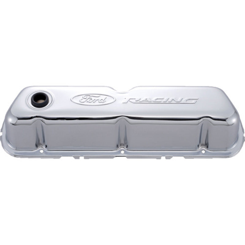 Ford Racing Embosses Logo Stamped Steel Valve Cover Chrome Valve Covers Ford Racing