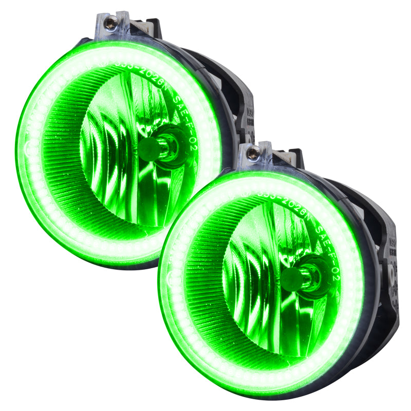 Oracle Dodge Challenger 08-14 LED Waterproof Fog Halo Kit - Green Fog Lights ORACLE Lighting
