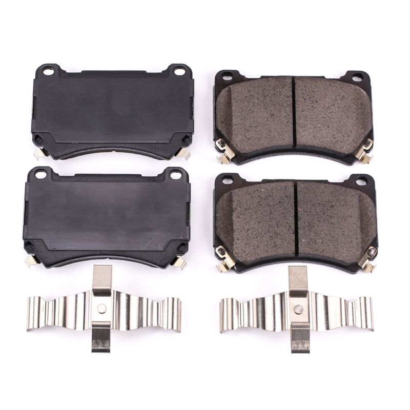 Power Stop 2011 Hyundai Equus Front Z17 Evolution Ceramic Brake Pads w/Hardware Brake Pads - OE PowerStop