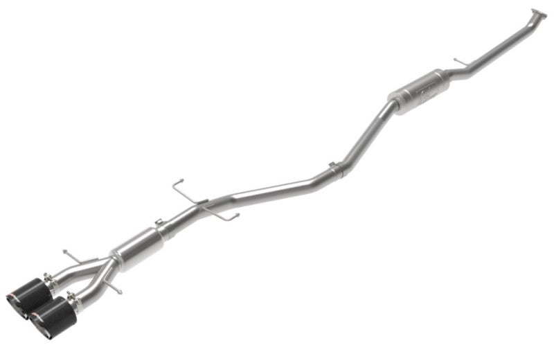 aFe Takeda 2.5in 304SS Cat-Back Exhaust System w/ Carbon Tips 17-20 Honda Civic Si Sedan I4 1.5L Catback aFe