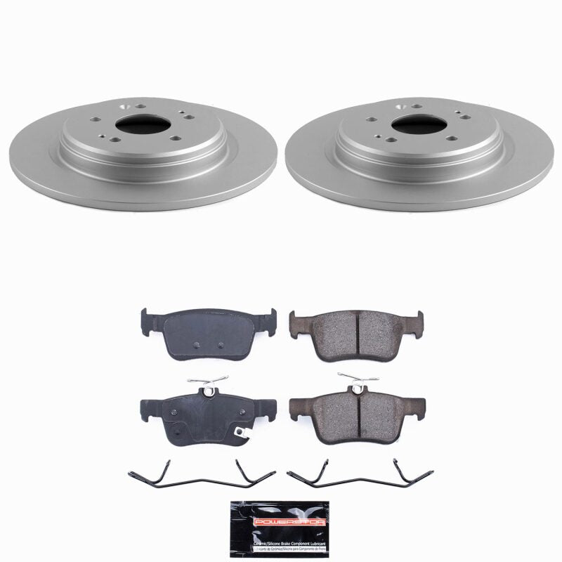 Power Stop 19-24 Acura RDX Rear Z23 Coated Brake Kit Brake Kits - Performance D&S PowerStop