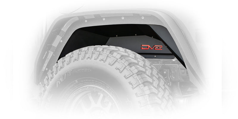 DV8 Offroad 201+ Jeep Gladiator Rear Inner Fenders - Black Wheel Well Liners DV8 Offroad