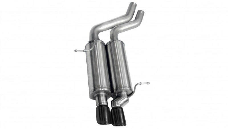 Corsa 2001-2006 BMW 325i/ci Convertible E46 Black Sport Axle-Back Exhaust Axle Back CORSA Performance