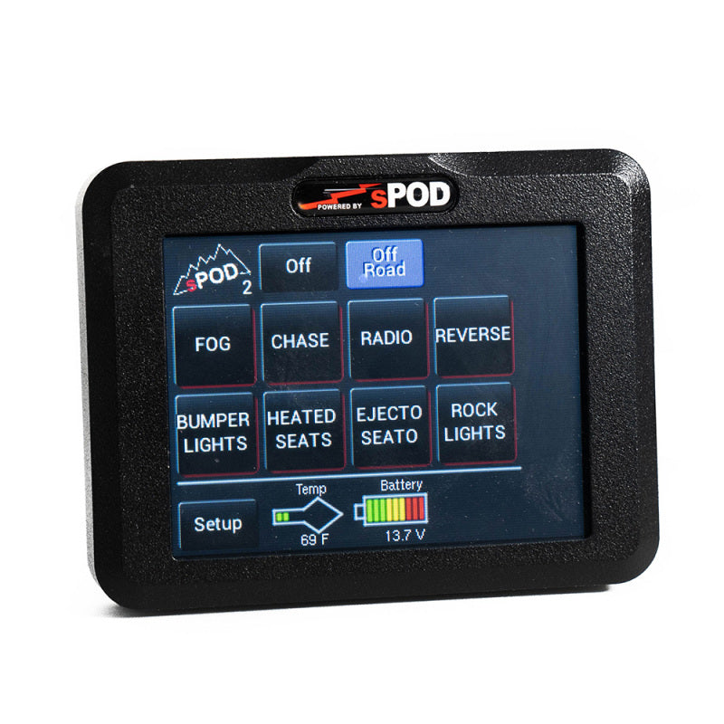 sPOD Add-On Touchscreen w/30ft Cable Wiring Connectors SPOD