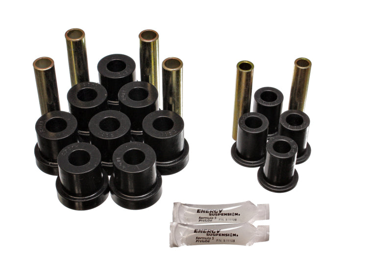Energy Suspension Gm 4Wd Frt Sprg & Shackle Bush - Black Bushing Kits Energy Suspension