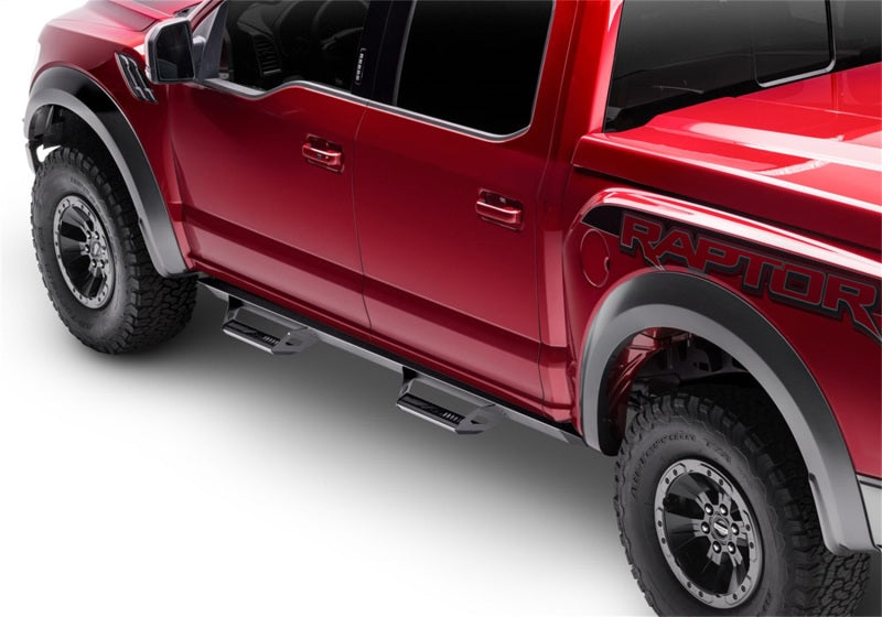 N-Fab Predator Pro Step System 14-17 Chevy/GMC 1500 Crew Cab - Tex. Black Nerf Bars N-Fab