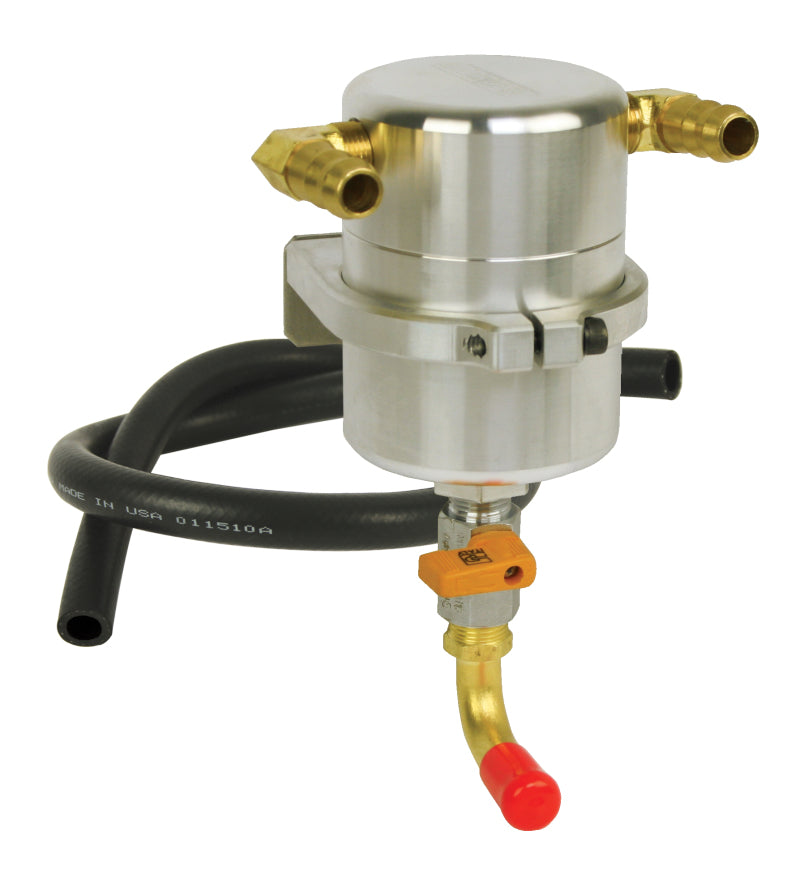 Moroso 08-15 Mitsubishi Evo 10 Air/Oil Separator Catch Can - Billet Aluminum Oil Catch Cans Moroso