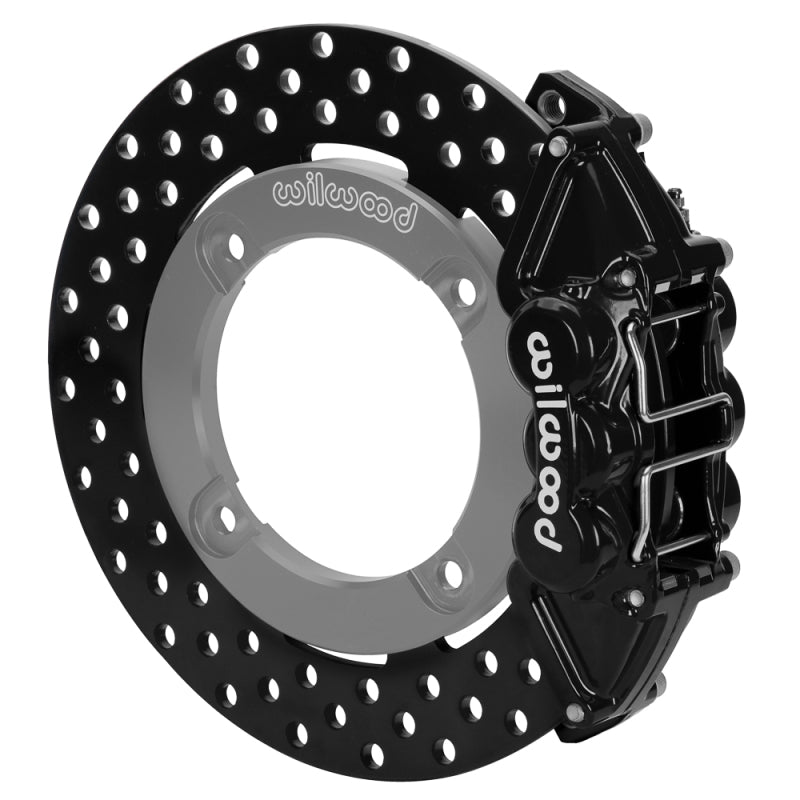 Wilwood 19-22 Honda Talon 1000 Black 4-Piston Rear Kit 11.25in - Drilled Rotors Brake Kits - Performance Drill Wilwood