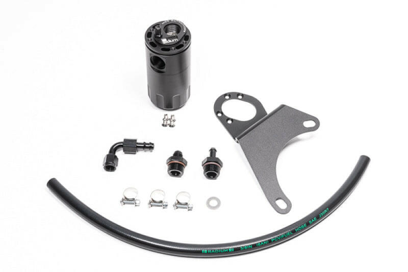 Radium Engineering Catch Can Kit PCV RH EVO 8-9 Fluid Lock Oil Catch Cans Radium Engineering