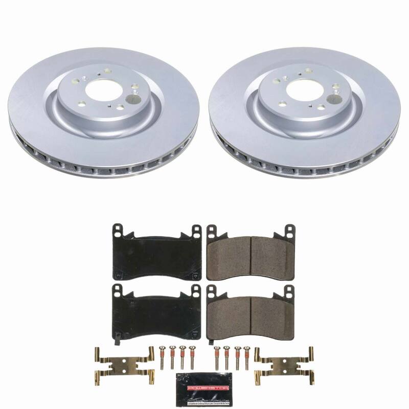 Power Stop 21-25 Acura TLX Front Z23 Coated Brake Kit Brake Kits - Performance D&S PowerStop