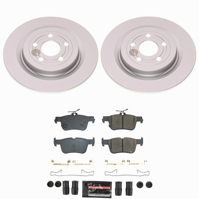 Power Stop 21-25 Ford Mustang Mach-E Rear Z23 Coated Brake Kit Brake Kits - Performance D&S PowerStop