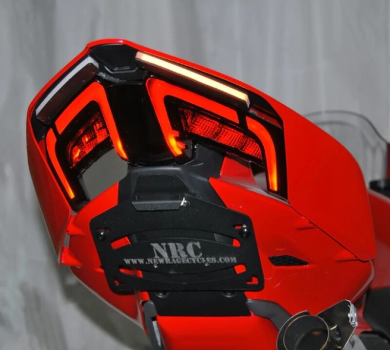 New Rage Cycles 25+ Ducati V4 Panigale/V4 Streetfighter Fender Eliminator - Tucked Lights Corner New Rage Cycles