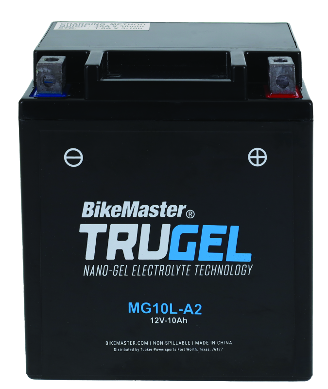 BikeMaster TruGel Battery - MG10L-A2 Batteries BikeMaster