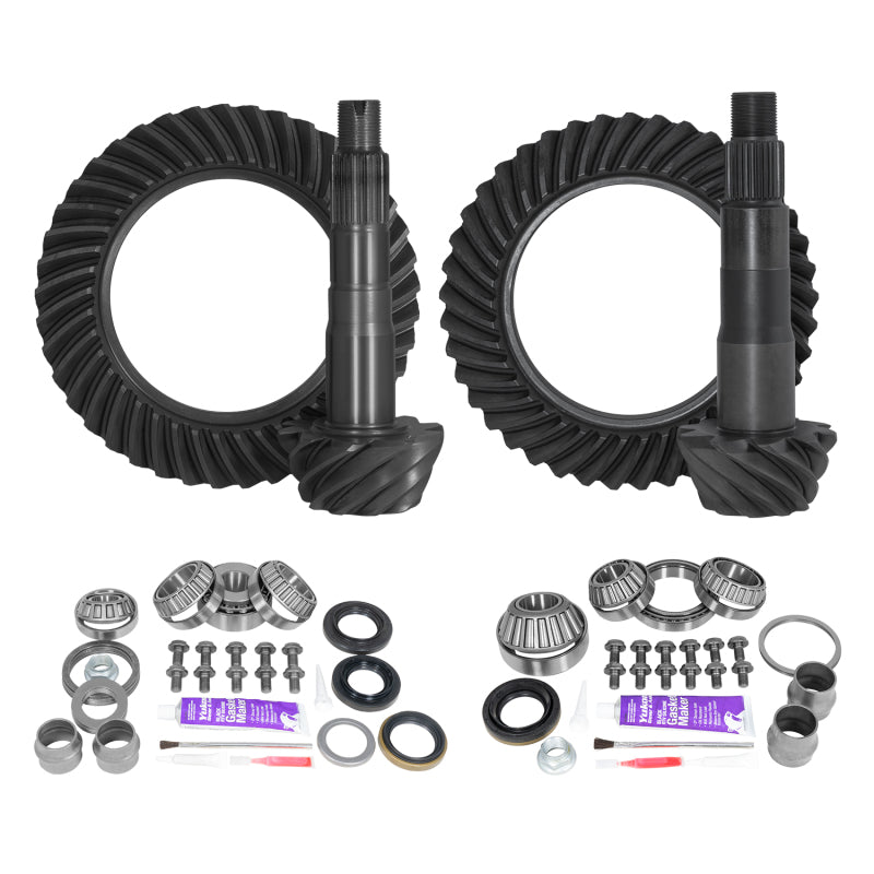 Yukon Ring & Pinion Gear Kit Front & Rear for Toyota 8.2/8IFS Diff (w/Factory Locker) 4.88 Ratio Differential Install Kits Yukon Gear & Axle