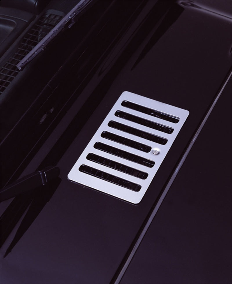 Rugged Ridge 98-06 Jeep Wrangler TJ Stainless Steel Cowl Vent Cover Vents Rugged Ridge