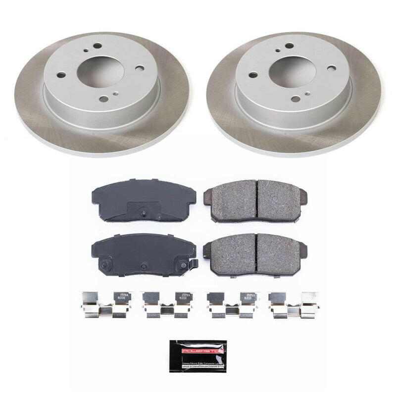 Power Stop 01-06 Nissan Sentra Rear Semi-Coated Rotor Kit Brake Kits - Performance Blank PowerStop