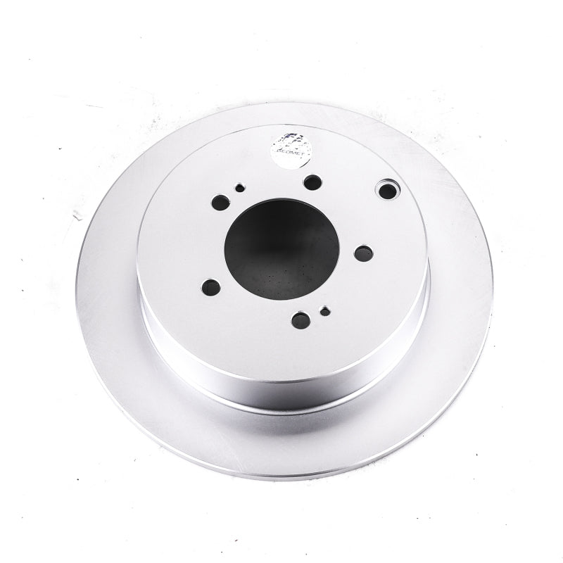 Power Stop 09-15 Mitsubishi Lancer Rear Evolution Geomet Coated Rotor Brake Rotors - OE - Cryo PowerStop