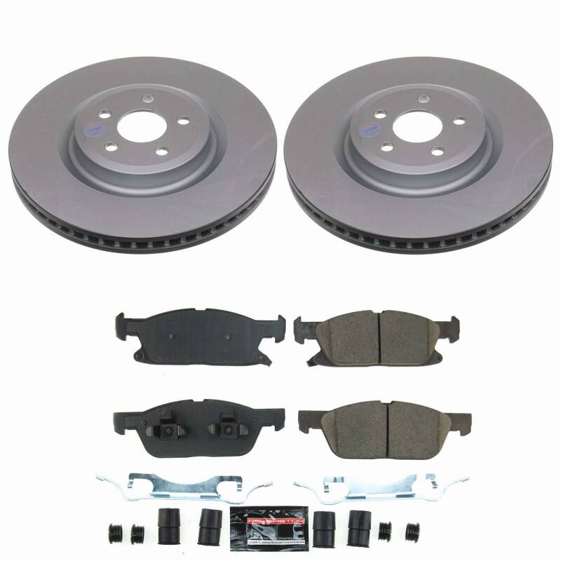 Power Stop 19-24 Ford Edge Front Z23 Coated Brake Kit Brake Kits - Performance D&S PowerStop
