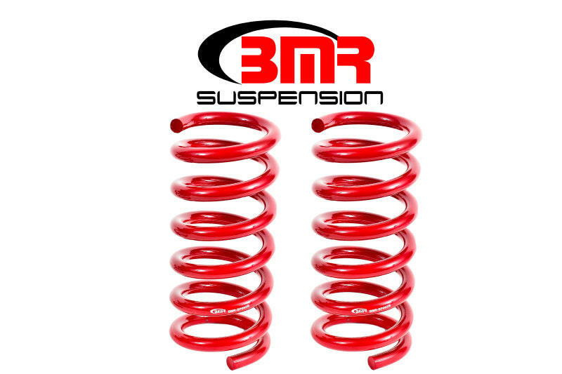 BMR 15-17 S550 Mustang Rear Performance Version Lowering Springs - Red Lowering Springs BMR Suspension