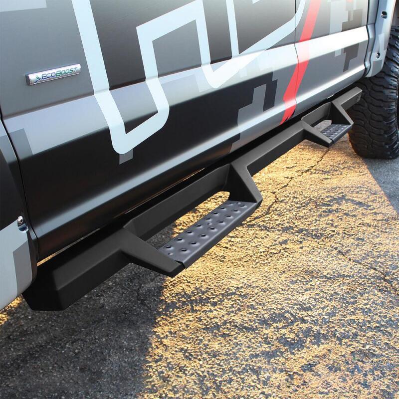 Westin/HDX Stainless 15-18 Ford F-150 SC/17-18 F-250/F-350 CC Drop Nerf Step Bars - Textured Black Nerf Bars Westin