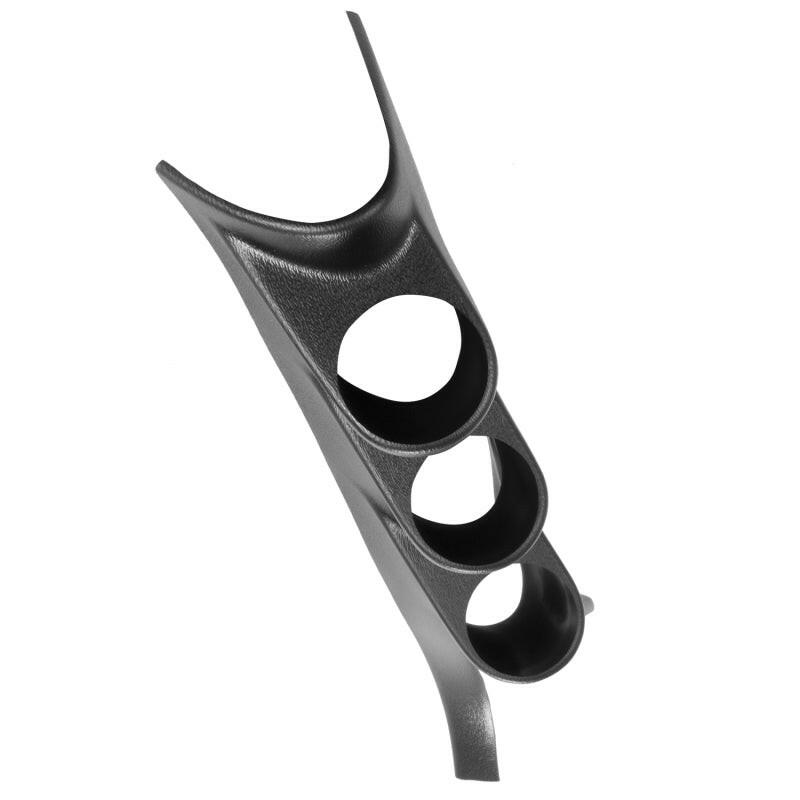 Autometer 05-09 Ford Mustang 52mm Black Triple Pillar Pod Gauge Pods AutoMeter