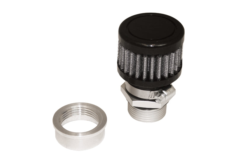Moroso Weld-On Valve Cover Breather Kit - Aluminum Valve Covers - Black Finish Valve Covers Moroso