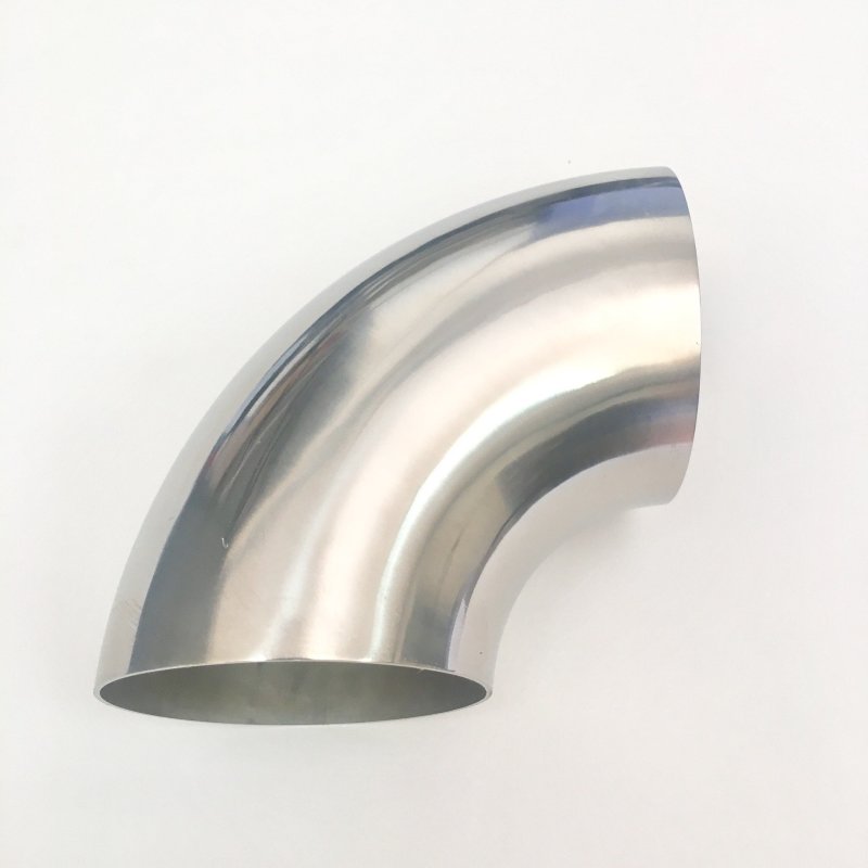 Ticon Industries 1.5in Diameter 90 1.1D/1.65in CLR 1mm/.039in Wall Thickness Titanium Elbow Titanium Tubing Ticon