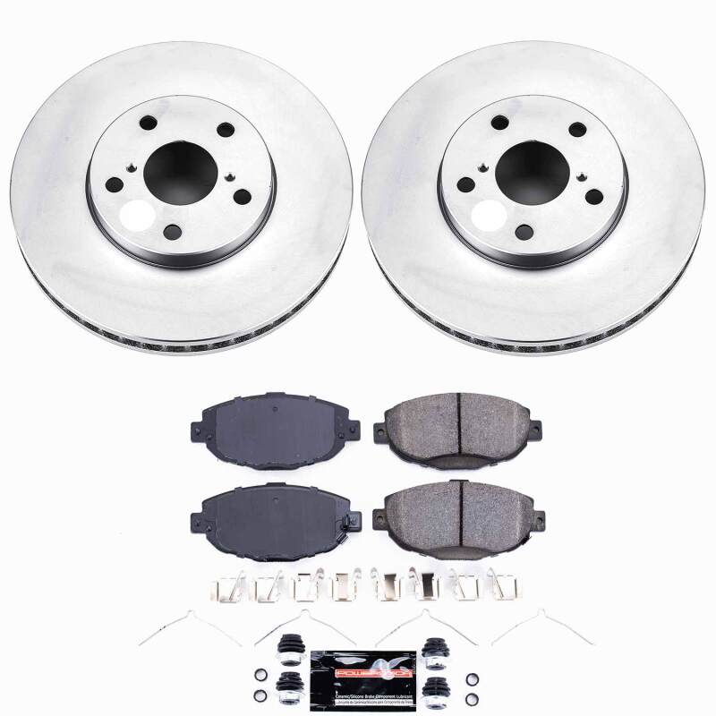 Power Stop 99-00 Lexus SC300 Front Z23 Coated Brake Kit Brake Kits - Performance D&S PowerStop