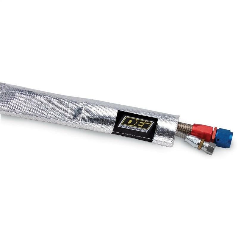DEI Heat Sheath 1/2in I.D. x 3ft - Aluminized Sleeving - Sewn Edge Thermal Sleeves DEI