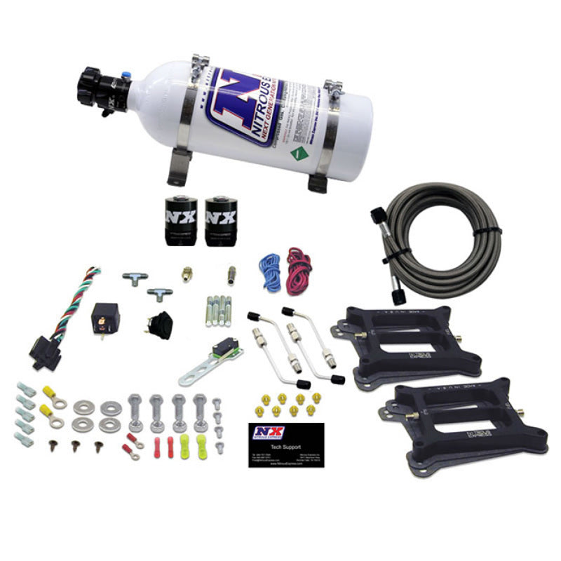 Nitrous Express Dual Holley/Gasoline Nitrous Kit (100-500HP) w/5lb Bottle Nitrous Systems Nitrous Express