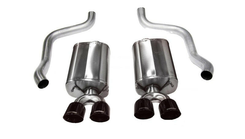 Corsa 2009-2013 Chevrolet Corvette C6 6.2L V8 Black Sport Axle-Back Exhaust Axle Back CORSA Performance