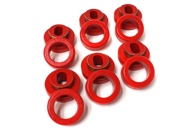 Energy Suspension 81-87 GM 1/2-3/4-1 Ton C-10/C-20/C30/C1500/C2500/C3500 PU 2WD Red Body Mount Set Bushing Kits Energy Suspension