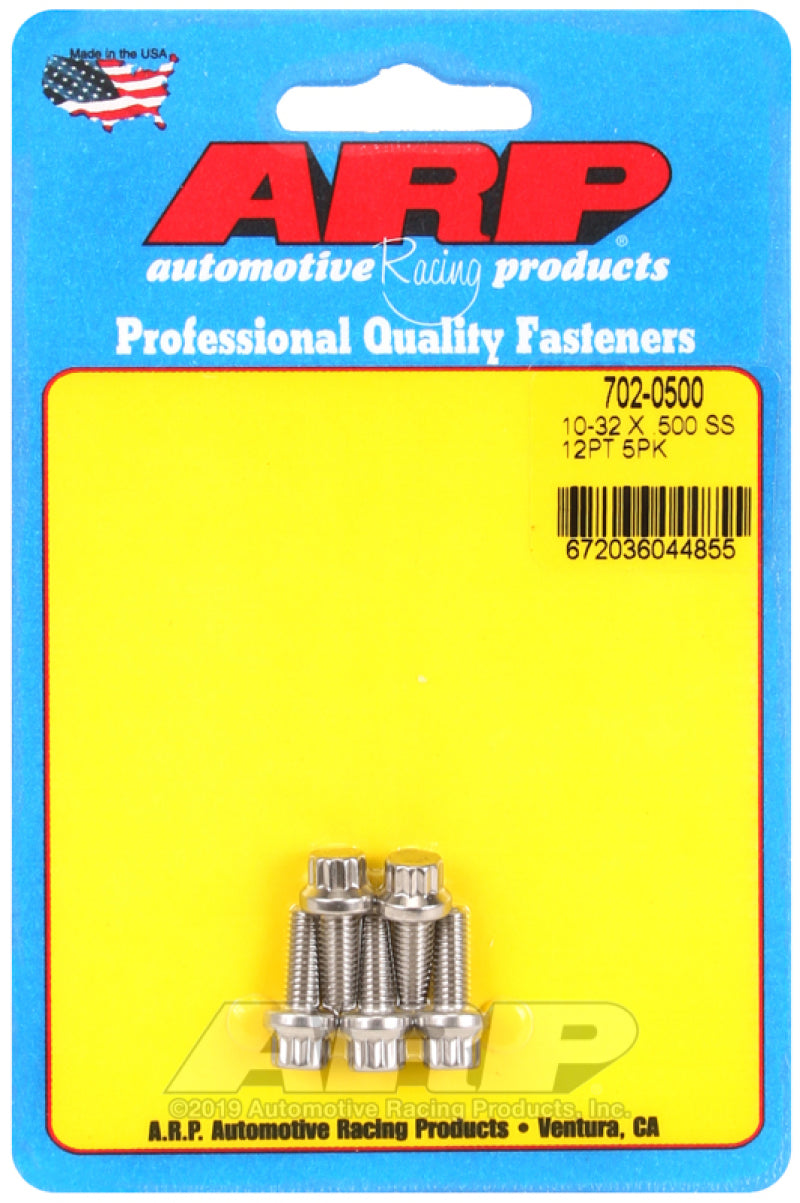 ARP 10-32 x .500 12pt SS bolts Hardware - Singles ARP