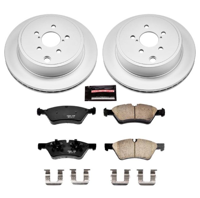Power Stop 13-16 Scion FR-S Rear Z17 Evolution Geomet Coated Brake Kit Brake Kits - Performance Blank PowerStop