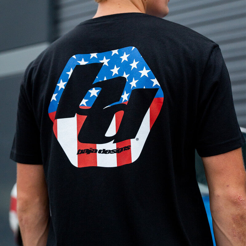 Baja Designs Freedom Mens T-Shirt Universal - Medium Black Shirts Baja Designs