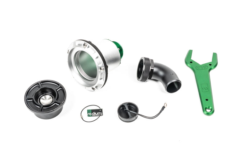 Radium Engineering Remote Mount SVF Swing Valve Filler 1.5in Elbow Filler Necks Radium Engineering