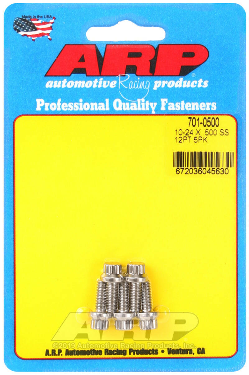 ARP 10-24 x .500 12pt SS bolts Hardware - Singles ARP