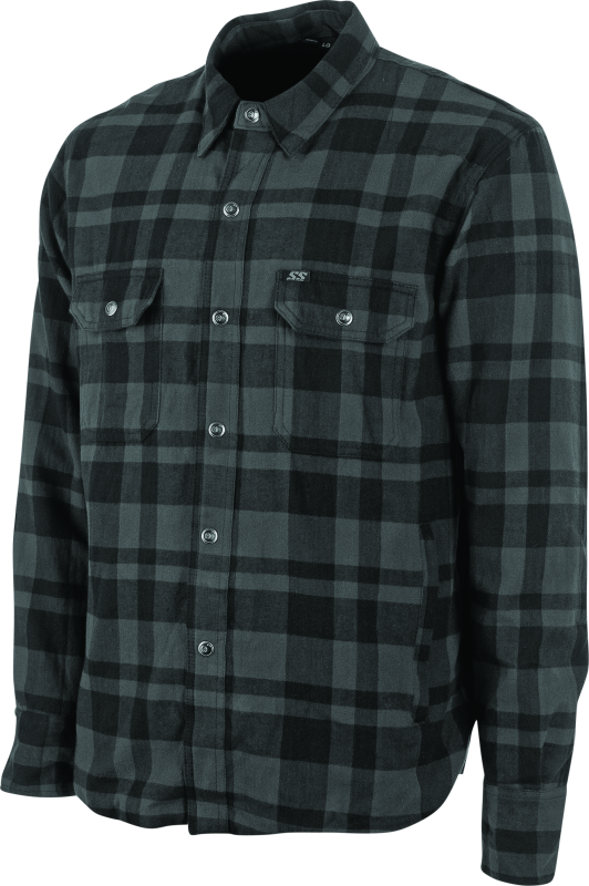 Speed and Strength Black 9 2.0 Moto Shirt Grey - XL Shirts Speed and Strength