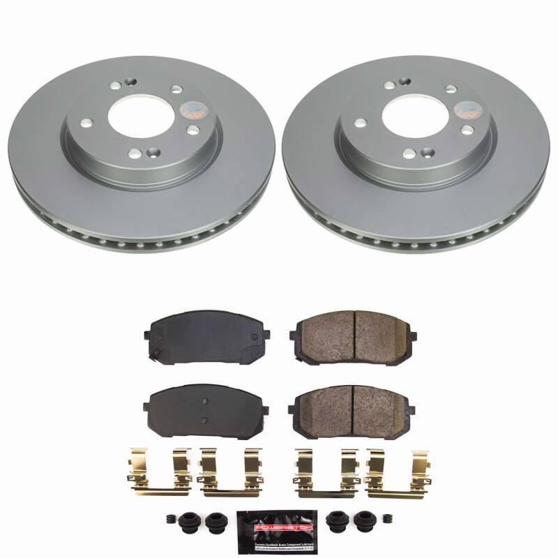 Power Stop 21-25 Hyundai Elantra Front Z23 Coated Brake Kit Brake Kits - Performance D&S PowerStop