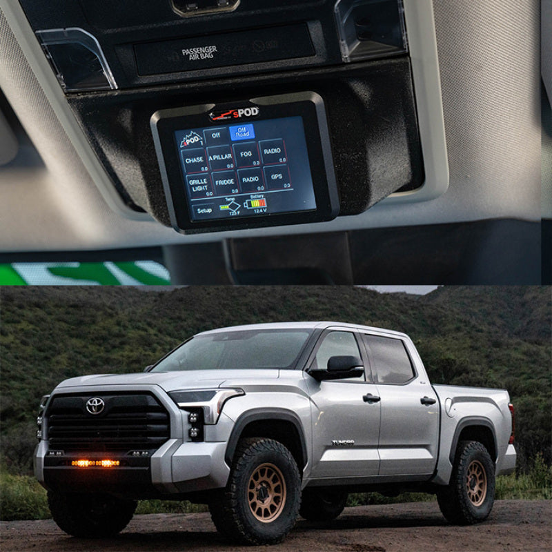 sPOD Touchscreen BantamX Vehicle Kit - Toyota 2022-On Tundra Switch Panels SPOD
