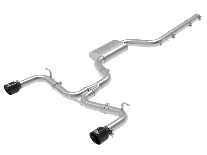 aFe MACHForce XP 3in-2.5in SS Exhaust Cat-Back 15-17 Volkswagen GTI (MKVII) L4-2.0L (t) - Black Catback aFe