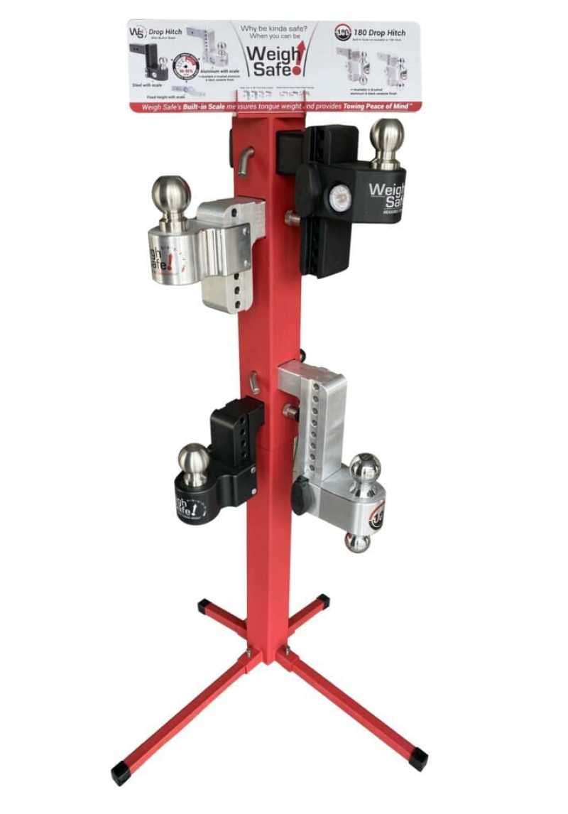 Weigh Safe Regular POP Display Stand - Red POP Displays Weigh Safe