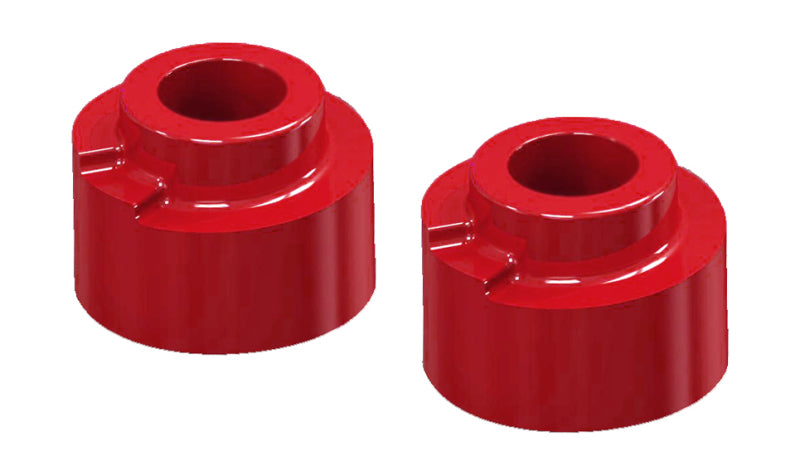 Prothane 05-09 Ford F250 SD 4wd Front Coil Spring 2.5in Lift Spacer - Red Spring Insulators Prothane