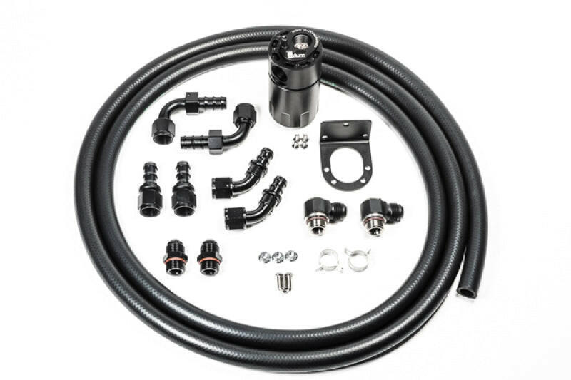 Radium Engineering Single Catch Can 10AN Kit Fluid Lock Oil Catch Cans Radium Engineering